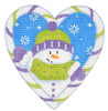 CCH04 Candy Cane Heart, Snowman 4x 4 18 Mesh Pepperberry Designs