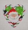 CCH05 Candy Cane Heart, Santa 4x 4 18 Mesh Pepperberry Designs