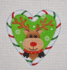 CCH06 Candy Cane Heart, Reindeer 4x 4 18 Mesh Pepperberry Designs