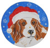 DG13 Welsh Springer Spaniel Santa 4 Dia. 18 Mesh Pepperberry Designs