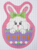 EA10 Peeking Bunny 3.75 x 5 18 Mesh Pepperberry Designs