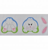 EA12 Double Sided Bunny 4.25 x 5 18 Mesh Pepperberry Designs