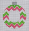 FR06 Chevron Frame Ornament 4 Dia 18 Mesh Pepperberry Designs