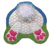 EA05 Bunny Butt 4.25 x 5 18 Mesh With Stitch Guide w/embellishments Pepperberry Designs