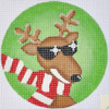 RN05 Cool Reindeer 4 Dia 18 Mesh Pepperberry Designs 