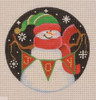 SN36 Snowman Joy Banner, Red/ Gr 4 Dia. 18 Mesh Pepperberry Designs