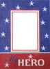 PA20  My Hero Frame Red/Blue Vertical (holds 4 x 6 photo) 7.75 x 10.5 18 Mesh Pepperberry Designs 