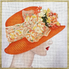 Fashion PH-1b Orange Hat 10 x 10" 18 Mesh Lani Enterprises