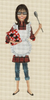 5065 - Cooking Sally 5" x 10" ~ 18 Mesh Ivory Leigh Designs Sassy Sally Canvas Only Inquire If Stitch Guide Is Available