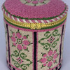 FS-R-34 Pink & Olive Floral 10"x 7" 18 Mesh w/Hardware Model Shown Funda Scully