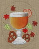 8137 - Bombastic Belgian OKTOBERFEST 18 mesh 4 x 5” Leigh Designs  Canvas Only Inquire If Stitch Guide Is Available
