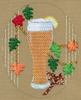8134 Whompin' Wheat OKTOBERFEST 18 mesh 4 x 5” Leigh Designs Canvas Only Inquire If Stitch Guide Is Available