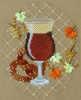 8136 Brazen Brown Ale OKTOBERFEST 18 mesh 4 x 5” Leigh Designs Canvas Only Inquire If Stitch Guide Is Available