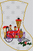 WJ-2513 Train Mini Stocking 18 Mesh 4 x 6 John Ward Treglown Designs