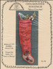 Cinnamon Stick Stocking 03: Merry Christmas 118w x 293h Homespun Elegance Ltd 06-2555