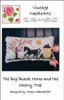 Big Black Horse And The Cherry Tree 123W x 56H Vintage NeedleArts 19-1290 YT