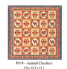 PO8 Animal Checkers 12.5 X 12 5 13 Mesh CanvasWorks