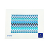 ZigZag Clutch Single Side Blue 6" H x 9" W 14 Mesh AF29B Anne Fisher Needlepoint, llc