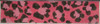 Fab Fob K103P Big Pink Leopard 18 mesh 8.25 x 1.75 Voila