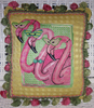 Animals:1089 3 Flamingos 10.25x9.5 18 Mesh The Collection Designs!