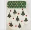 HB-130 Mitten - Christmas Tree 3 3⁄4 x 5 18 Mesh Stitch Guide included Hummingbird Designs 