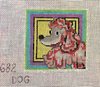 PM682 Coaster Dog Pink Poodle 18 Mesh Penny MacLeod The Collection Designs