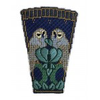 Wg12118 Charles' Blue Owls SC Scissor Case 31/4 X5 18ct Shown Finished Whimsy And Grace
