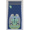 Wg12119 Charles Voysey's Blue Owls - Tote  17X13X61/2 13ct Whimsy And Grace