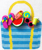 HB-253 Beach Basket 33⁄4x4 18 Mesh Stitch Guide Included Hummingbird Designs Shown Finished