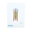 Sled ornament with Noel 4.25"H x 2"W 14 Mesh AF28N  Anne Fisher Needlepoint, llc