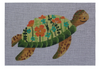 ME51 Floral Turtle 18 Mesh 5.5" x 3.5"  Madeleine Elizabeth