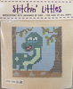 SL-25 'Dino Myte!'  5 x 5 7 Mesh Stitchin' Littles Kits Purple Palm Designs