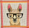 ZIA-159 Llama with Glasses  8x8 18 Mesh ZIA DESIGNS Danji Designs