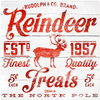 700 series:  704 Reindeer Treats 10 x 10 13 Mesh Tango & Chocolate