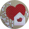 7801 Valentine’s Day 5”R 18 Mesh Leigh Designs Canvas Only Inquire If Stitch Guide Is Available