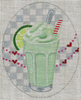 8125 Lime Freeze 4" x 5" 18 Mesh Leigh Designs Ice Cream Social Canvas Only Inquire If Stitch Guide Is Available