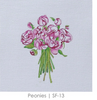 SF13 Peonies 18M 5x5 Sara Fitz The Collection Designs