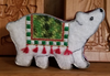 CANX27	Polar Bear	18  Mesh CANVAS COOKIE Cheryl Schaeffer And Annie Lee Designs