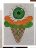 CANH11	Spooky Ice Cream	18 Mesh CANVAS COOKIE Cheryl Schaeffer And Annie Lee Designs