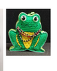 CANM11	Mardi Gras Frog	18 Mesh CANVAS COOKIE Cheryl Schaeffer And Annie Lee Designs