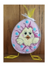 CANM34	Pink Egg with Chick	18 Mesh CANVAS COOKIE Cheryl Schaeffer And Annie Lee Designs