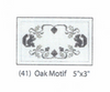 41 The Drawn Thread 18 Mesh Egg Shell Oak Motif 5 x 3