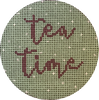 Hello Tess Designs HT16 Tea Time 4" round 13 mesh