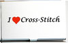 I Love Cross Stitch BEAD/NEEDLE Holder Accoutrement Designs