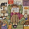 GEP325 Stitching Girl - Crazy Cat Lady 10 x 10 18 Mesh Gayla Elliott