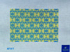 Pagoda Print Clutch Yellow/Blue 6" x 9"14 Mesh AF109	Anne Fisher Needlepoint, llc