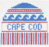 Cape Cod Massachusetts Hat 3.5 x 4 13 Mesh Doolittle Stitchery H303