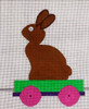 JC-EASTER Springtime Eggspress 18 Mesh JANET CASEY Includes Stitch Guide