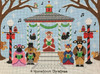 AL0187 HOMETOWN CHRISTMAS 11 x 15.5 ANNIE LANE DESIGNS 18 Mesh