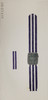 Watch Band WB57 Small 1pc 5.25 x 1, 2 pc 3.5 x 1 PURPLE/WHITE STRIPE  Point2Pointe